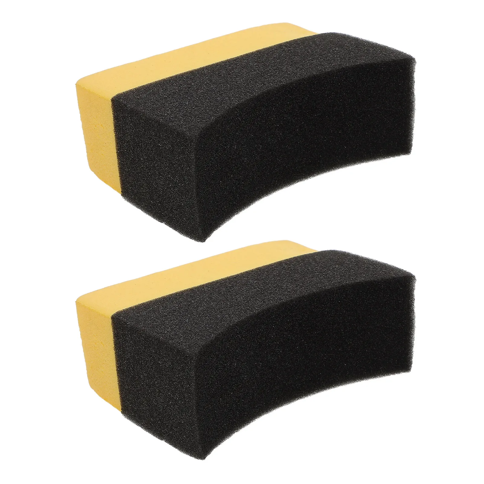 2 Pcs Sponges Car Wax Kit Applicator Brush Pad Stuff Cleaning Pads Polishing Tool view 2