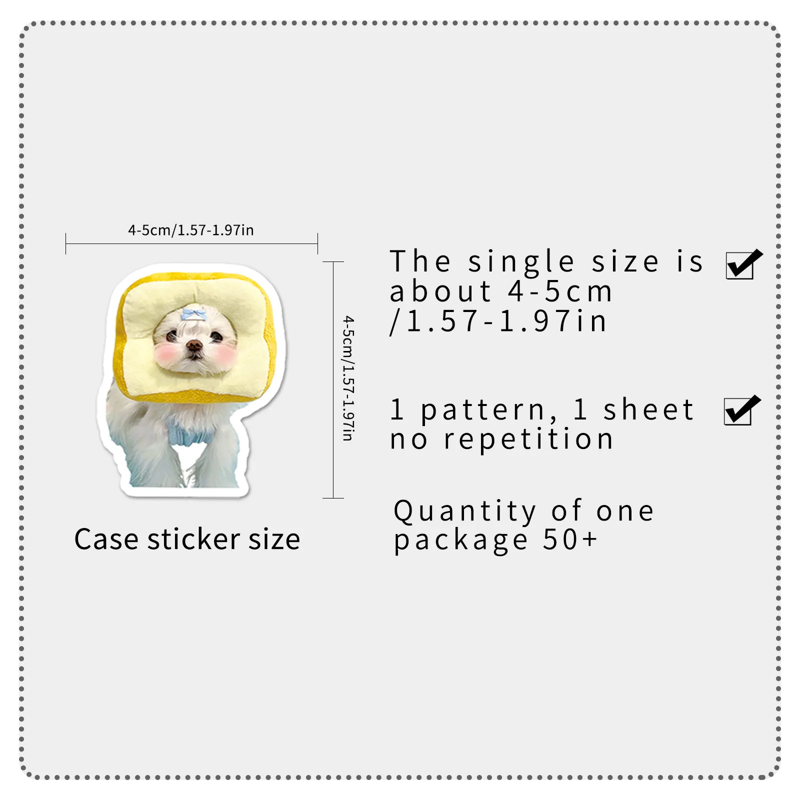 50 STKS Maltese Leuke Huisdier Leuke Hond Mode Huisdier Graffiti DIY Decoratieve iPad Koffer Gitaar Water Cup Waterdichte Sticker Kinderen Speelgoed