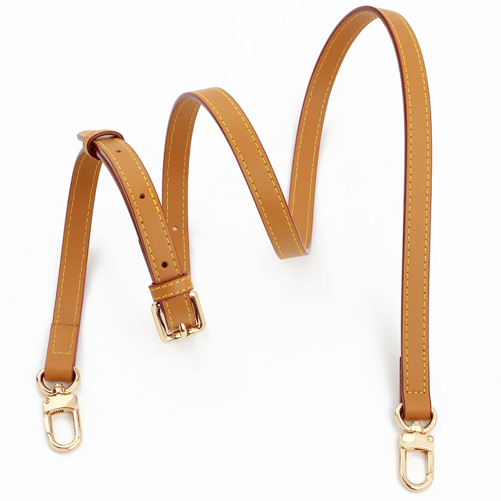 Soft Genuine Leather Bag Strap 1.2cm 1.5cm 1.8cm 2cm 2.5cm Wide Shoulder Straps Adjustable Crossbody Handbag Belts Replacement
