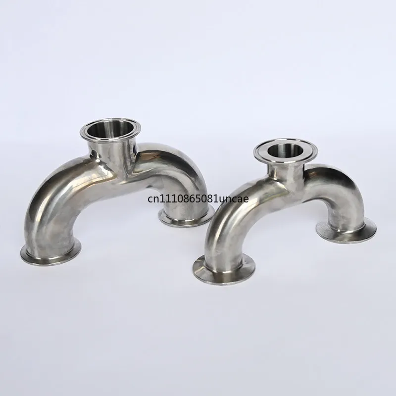 304 sanitary grade U-shaped tee stainless steel quick-loading welding clamp single card U-shaped variable diameter chuck joint