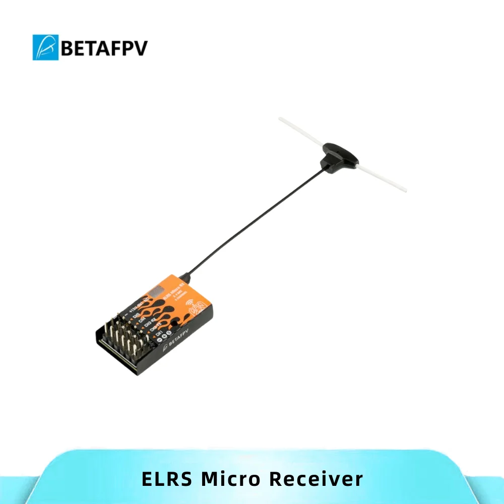 

BETAFPV ELRS Микроприемник RC 2,4G 5-канальный ШИМ/CRSF 5 В ~ 9 В Выход для вертолета с фиксированным крылом на большие расстояния Корабль Модель автомобиля DIY