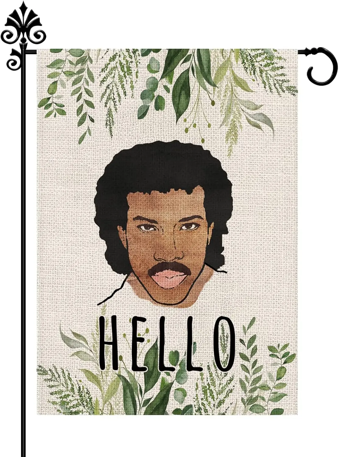 Hello Funny Garden Flag Vertical Double Sized Personalized Flag Seasonal Home Yard Outdoor Decoration 12.5 x 18 Inch