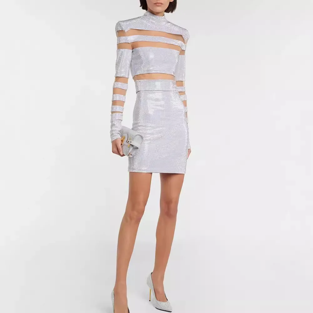 

Plus Size Mother Of The Bride White Elegant Round Neck Puff Sleeve Half Sleeve Ruffle See Through Two Piece Pant Sets