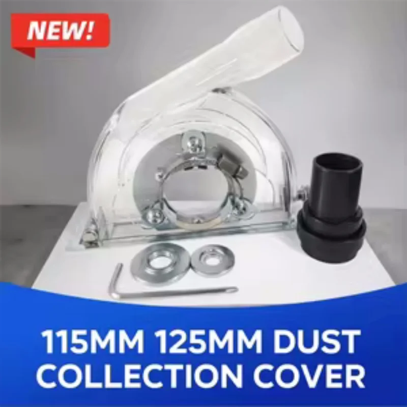 115mm 125mm Dust Collection Cover, Grinding Cutting Dust Shroud Protective Guard, Fit 3