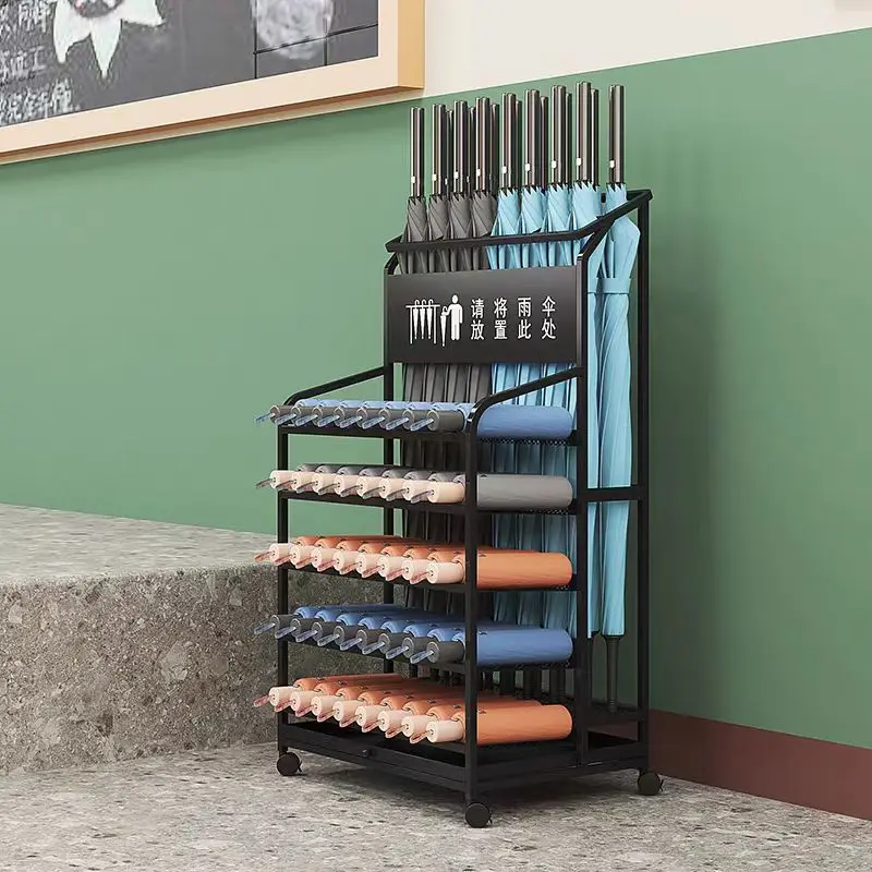 Creative umbrella storage rack Large-capacity hotel lobby classroom Sales department Commercial umbrella storage rack