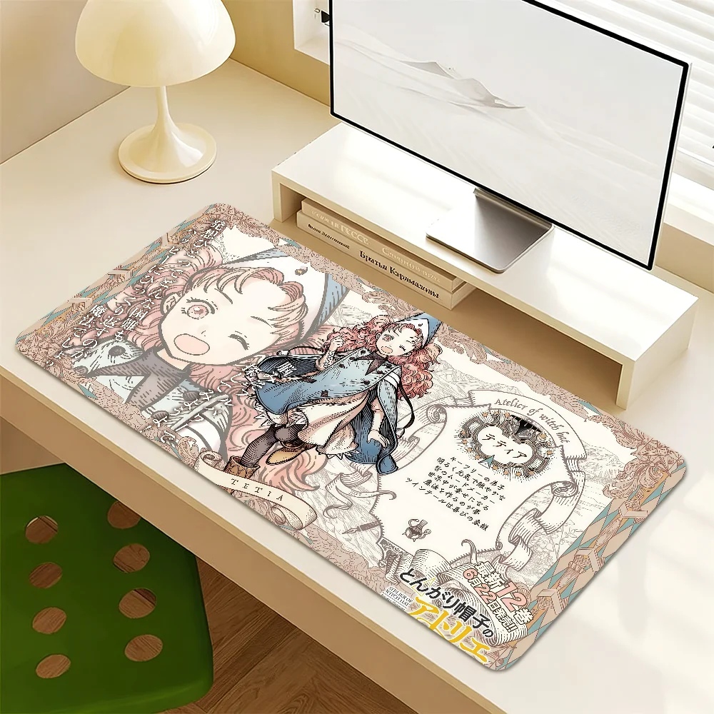 W-witch Hat anime A-atelier Mouse Pad Non-slip Thickened MousePad Writing Lockedge Office Student Gaming Cushion Large
