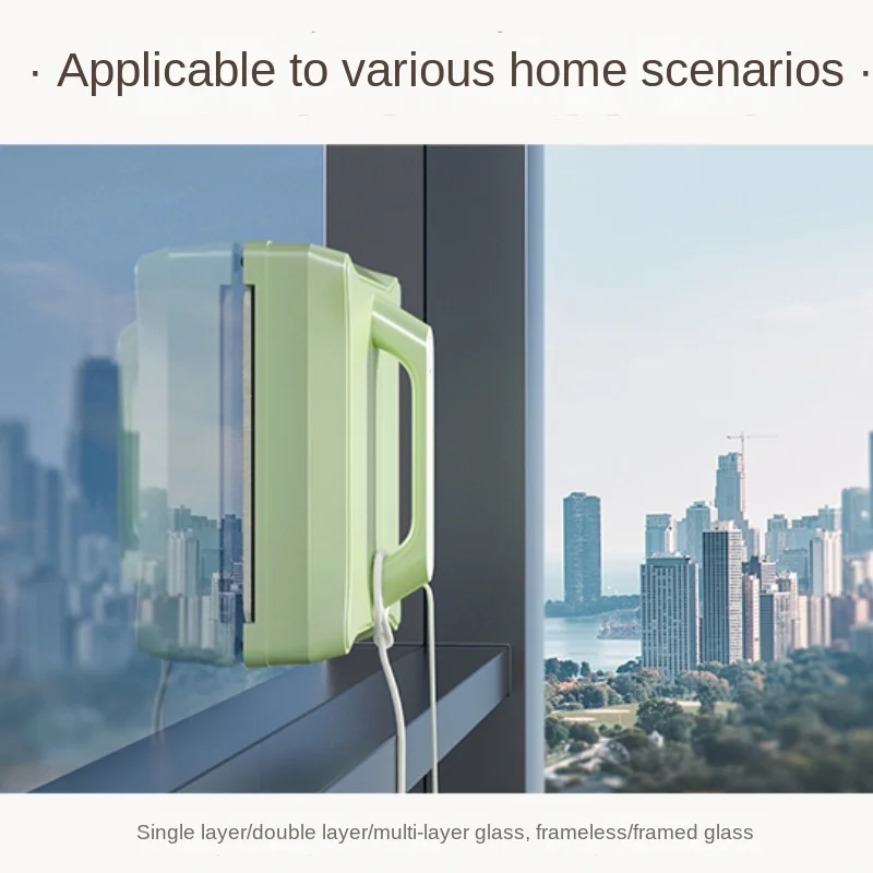 New Window Cleaner Robot Electric Window Cleaner Glass Cleaning Artifact Double-sided Smart Remote Control High Suction