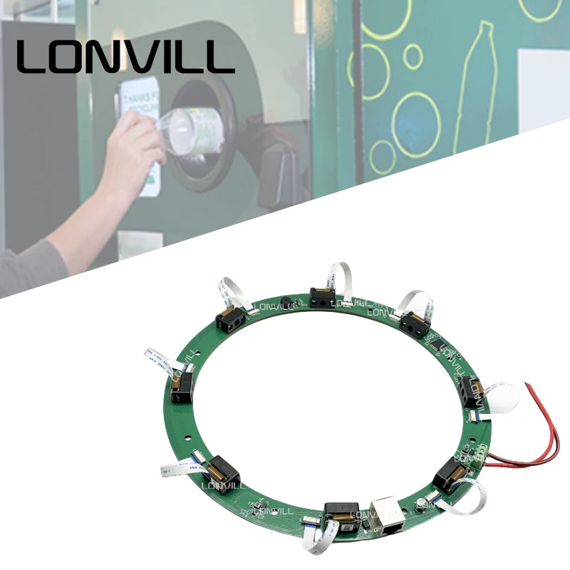 

LONVILL Low Standby Current Custom 360 RVM Ring Barcode Scanner For Public Space Recycling Depot Automated Return Point Terminal