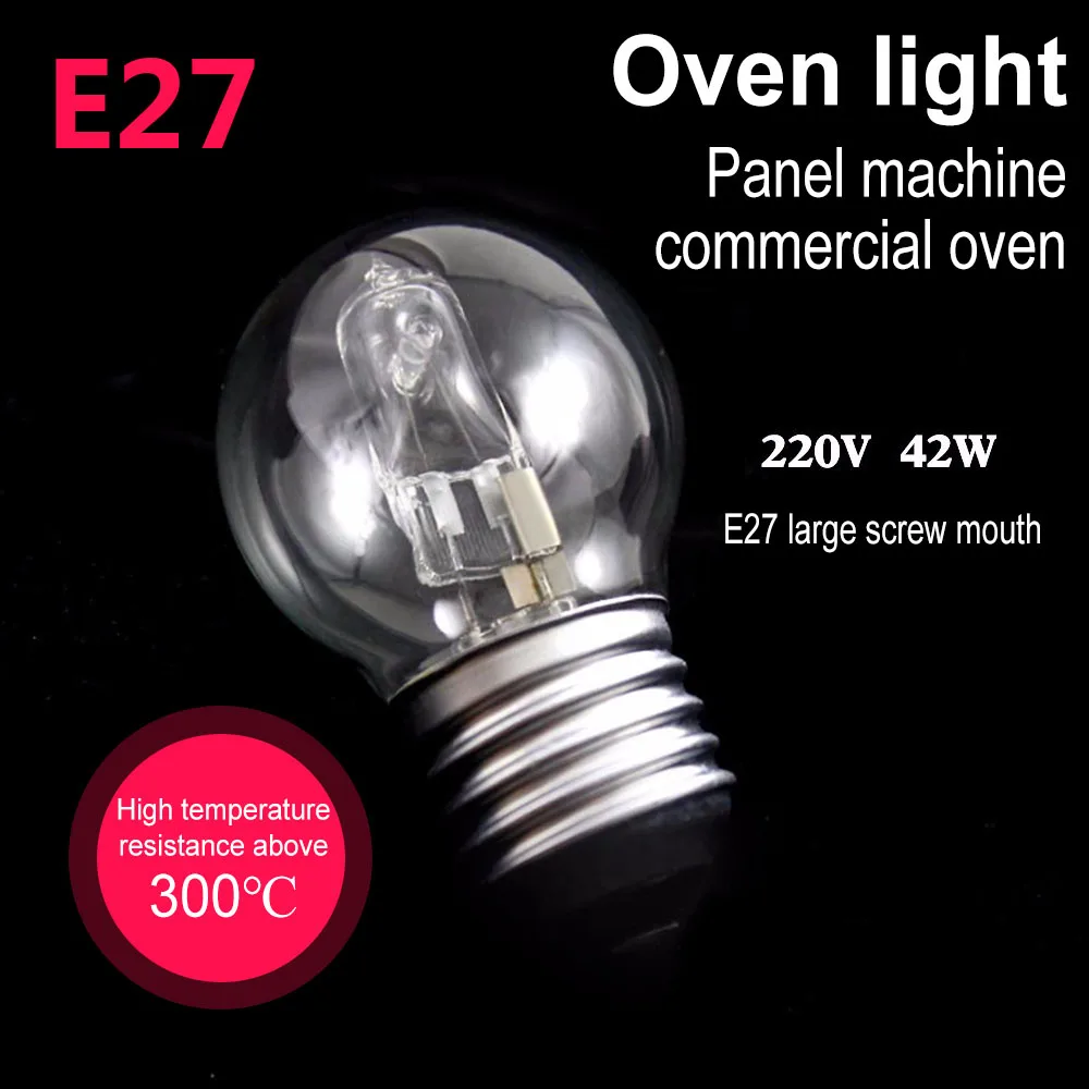 E14 / E27 25W/40W/42W 230V Oven Lamp Bulb Halogen Lamp High Temperature Resistance Screw Light Filament bulb Cooker Hold Lamp