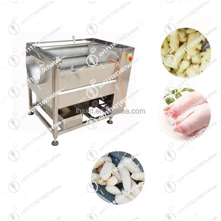 

Small Carrot Cleaning Machine/stainless Steel Wool Roller Cleaning Machine/root Vegetable Cleaning and Peeling Machine