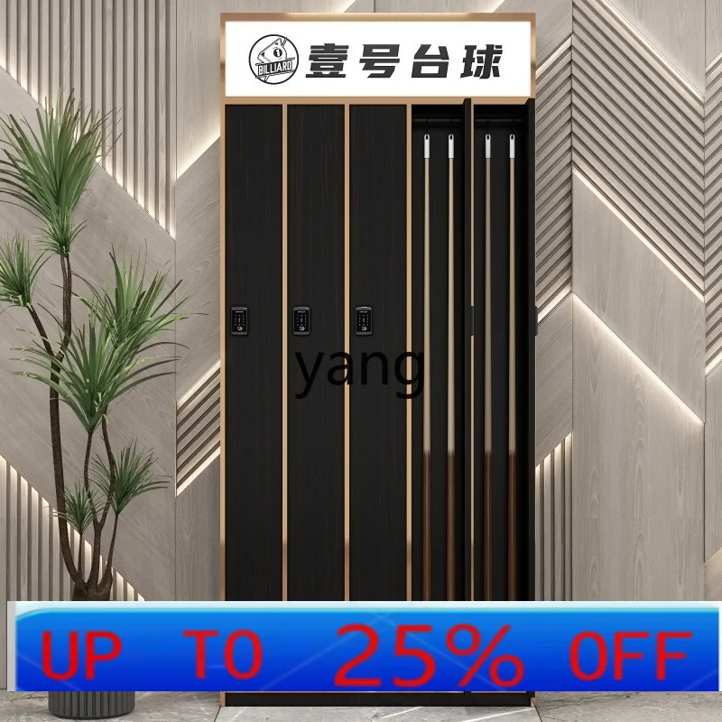 LMM Billiard Cue Storage Cabinet Billiard Room Supplies Placement Member Exclusive Cue Cabinet
