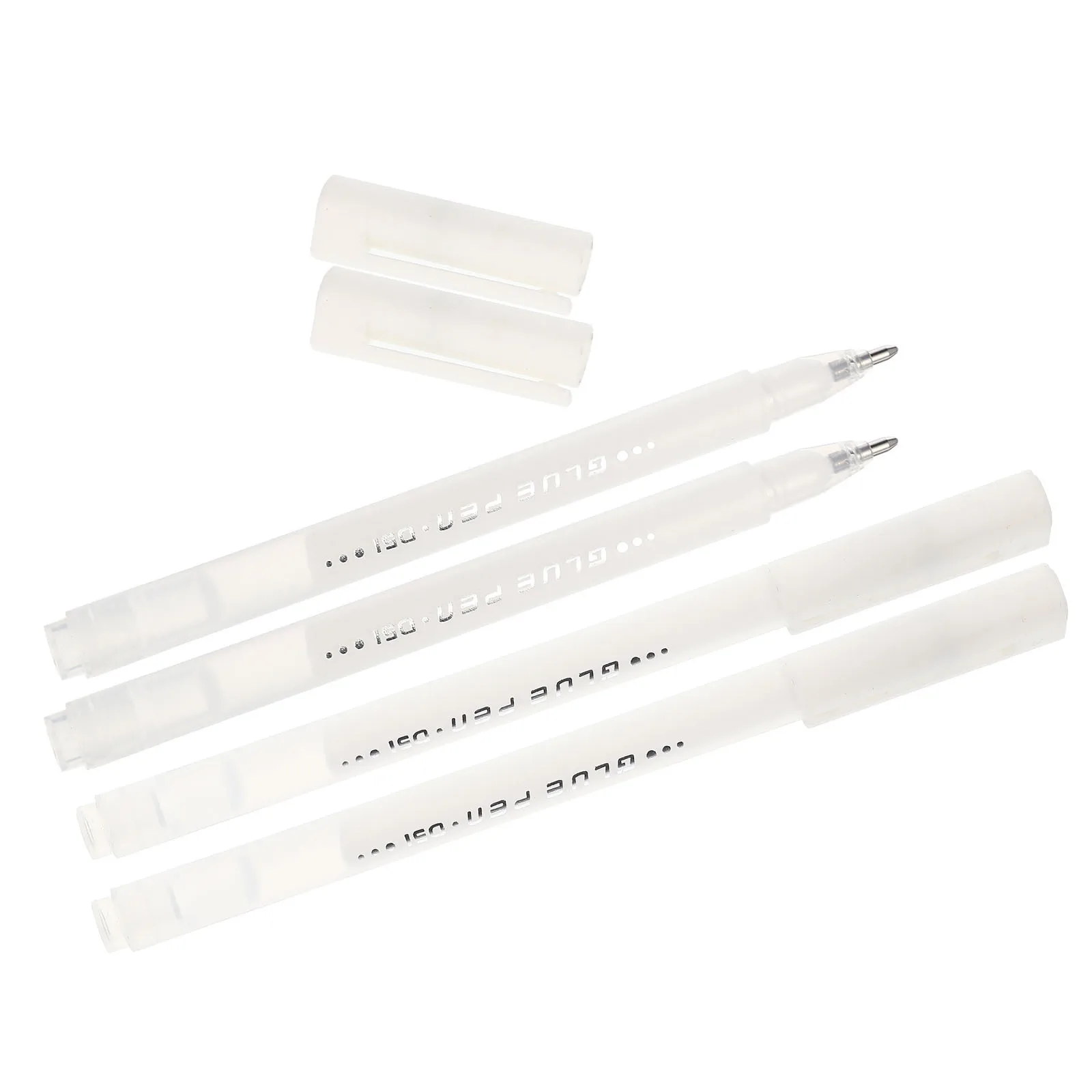 

4pcs Pen-Shaped Glue Pens 1Mm Bullet Nib Quick-Drying High Viscosity For Diy Crafts Handmade Projects Stationery School