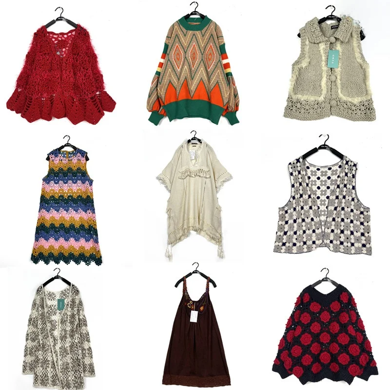 

Vintage Handmade Hollow out Hook Flower Countryside Sle Jaet Outerwear Sweater Lazy Sle Spring Autumn T72