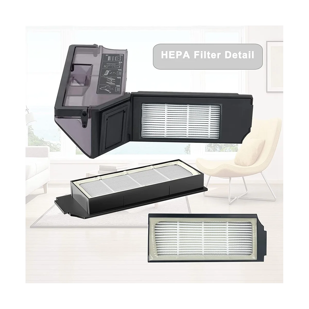 Accessories for Ecovacs Deebot X1 Omni / X1 Turbo / X1 and X1 Plus Vacuum Cleaner Main Brush Filter