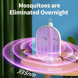 Usb Rechargeable Folding Electric Mosquito Assassin Fly Fly trap Mata-Mata Racket Racket UV Zapper 3500V Light Insect Killer 6 Main Sales Electric Mosquito Racket - №6