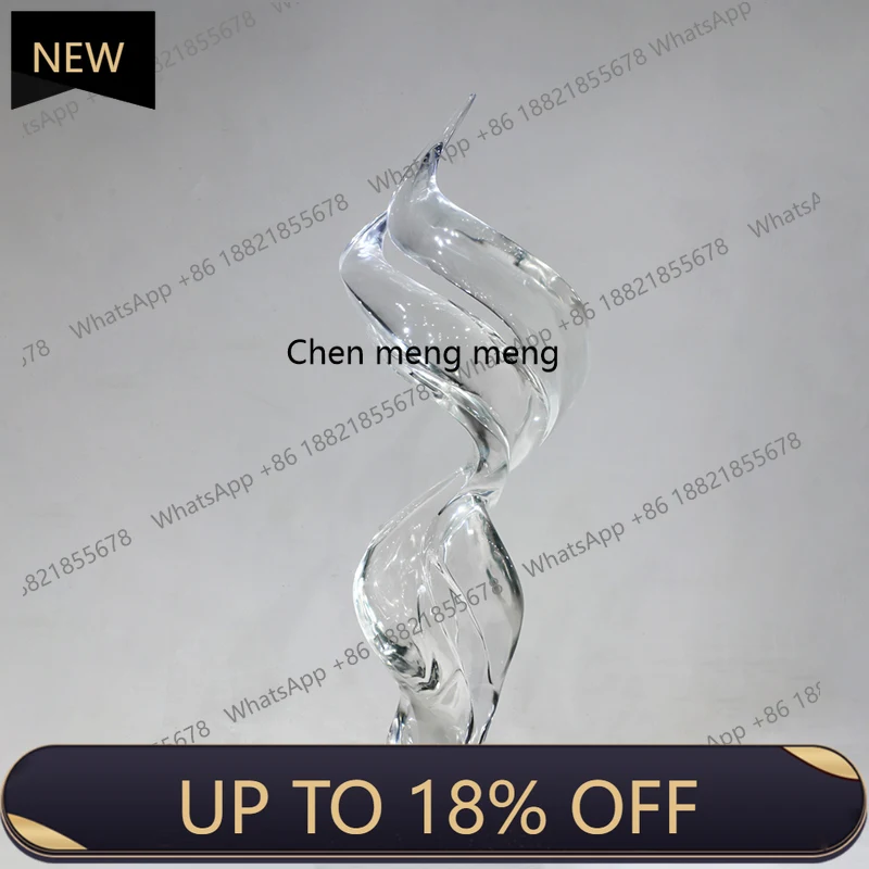 

M85 Sales office Sculpture transparent resin craft ornament Abstract light luxury modern decoration