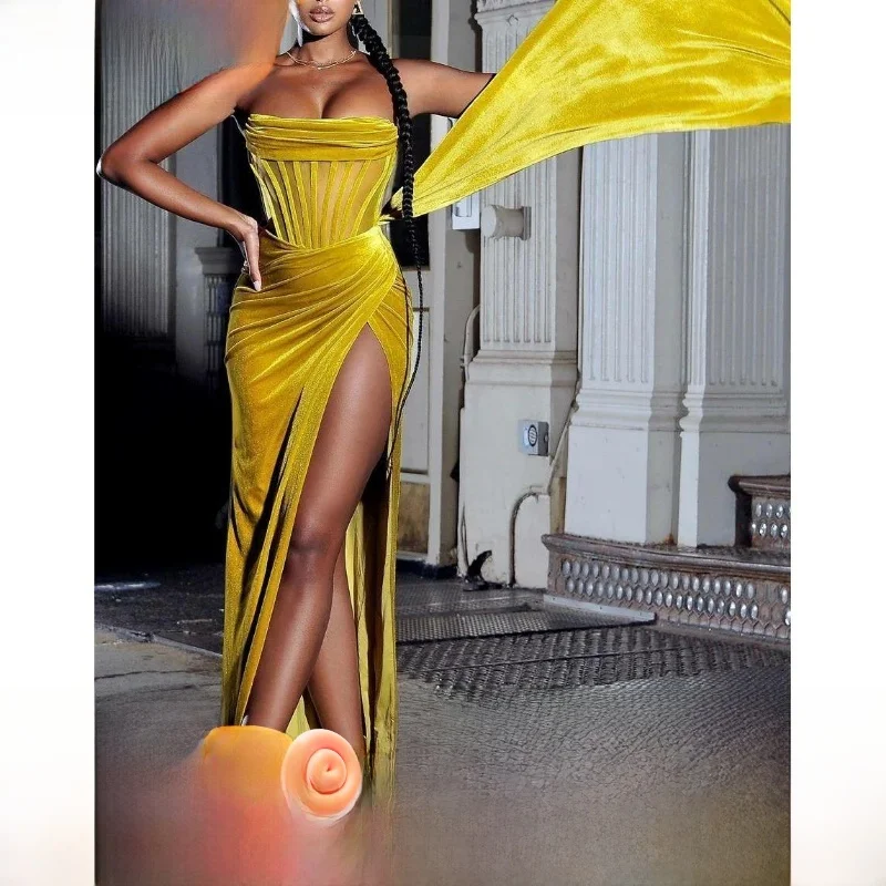 

Сексуальное женское вечернее платье со средней талией, костюм КТВ, другая коллекция 00, осень 202, модное вечернее платье