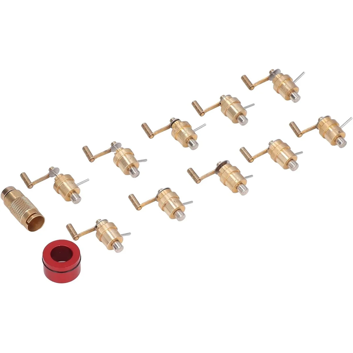 Juego de bobinadora de reloj de latón, herramienta de reparación de reloj de pulsera, Kit de herramientas de relojería DIY