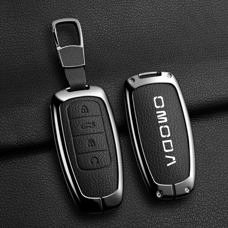 For Chery Omoda C5 5 fx 7 8 pro plus 2022 2023 Car Zinc Alloy Key Case Cover Shell Holder Full Protector Keychain Accessories