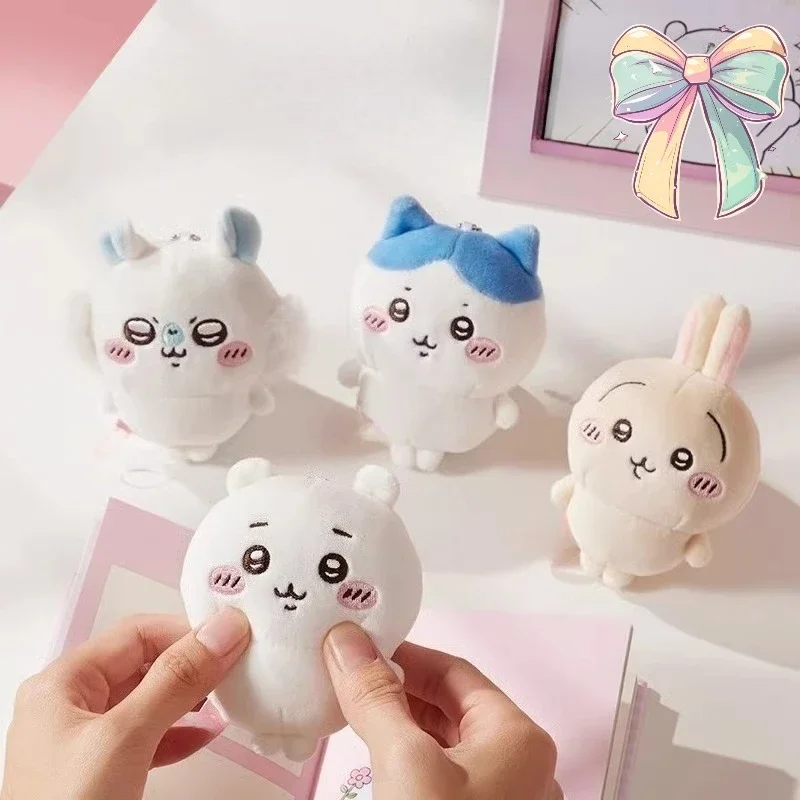 

NEW 6 Styles Kawaii Plush Pendant Keychain Ins ハチワレ ちいかわ Plush Toy Key Chain Bag Charm Pendant Gril Birthday Gift