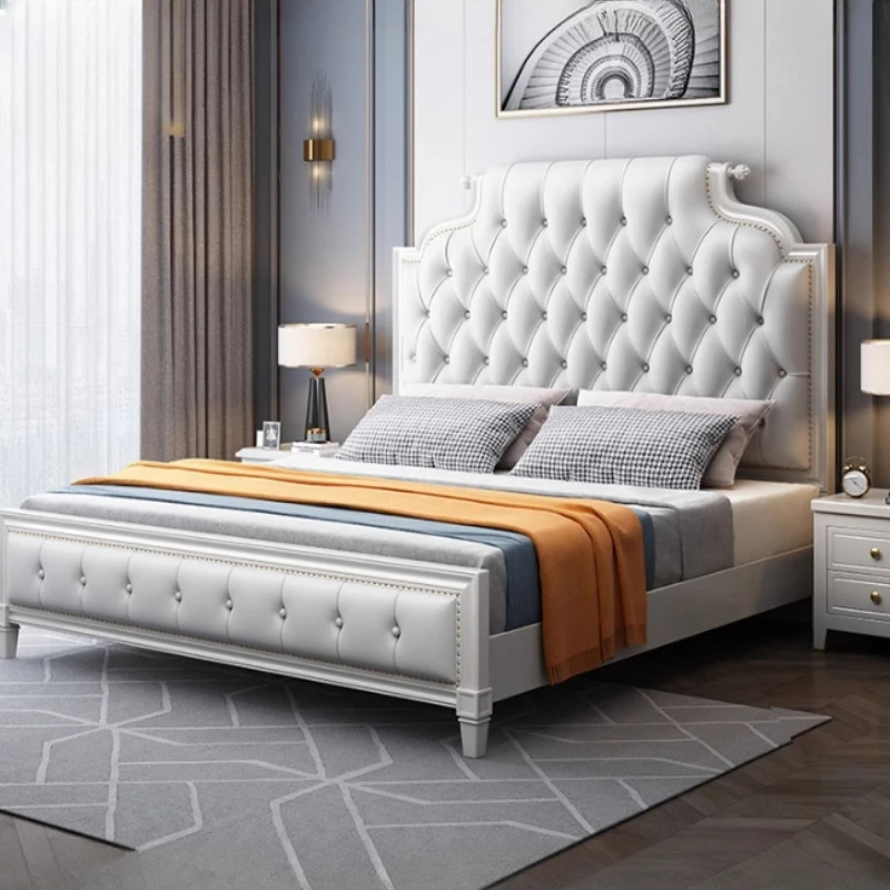 Altezza testiera struttura Letto Matrimoniale semplice King Size lusso Queen Letto Matrimoniale Nordic moderno Letto Matrimoniale mobili camera da Letto