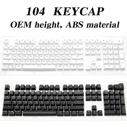 104 Keys Keycaps OEM Highly for Backlit Mechanical Keyboard Spanish Arabic Russian French Korean German Portuguese Thai Keycaps