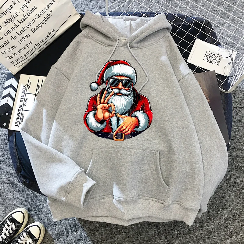 Christmas Santa 67 Six Seven Print Casual Hoodies Autunm Winter Women's Hooded Clothes Graphic Sweatshirts 90s Y2k Streetwear