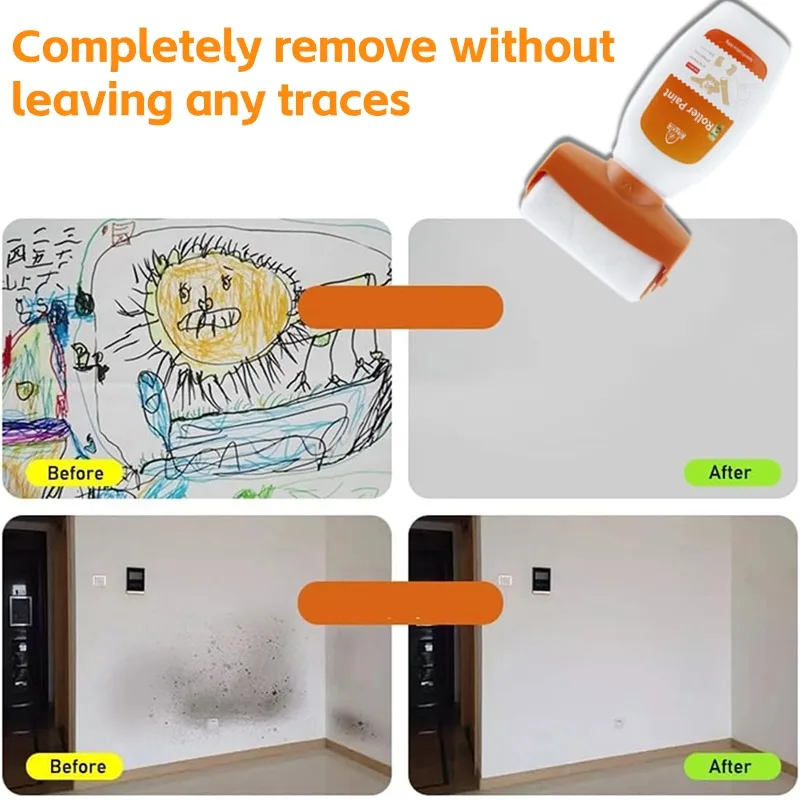 Wall Repair Roller Paint antibacterial Household White Water Based Latex Paint roller DIY Renovation Wall Spackle Cleaning Tool