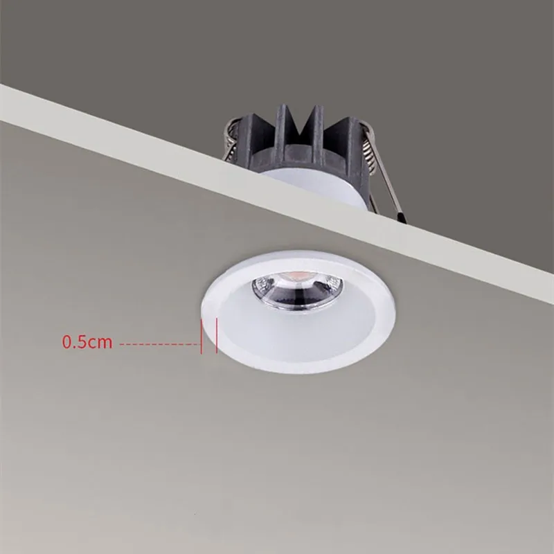 Recessed Dimmable LED Anti-Glare Downlight 3W 5W Ceiling COB SpotLighting AC85-265V LED All over the sky star Indoor lighting