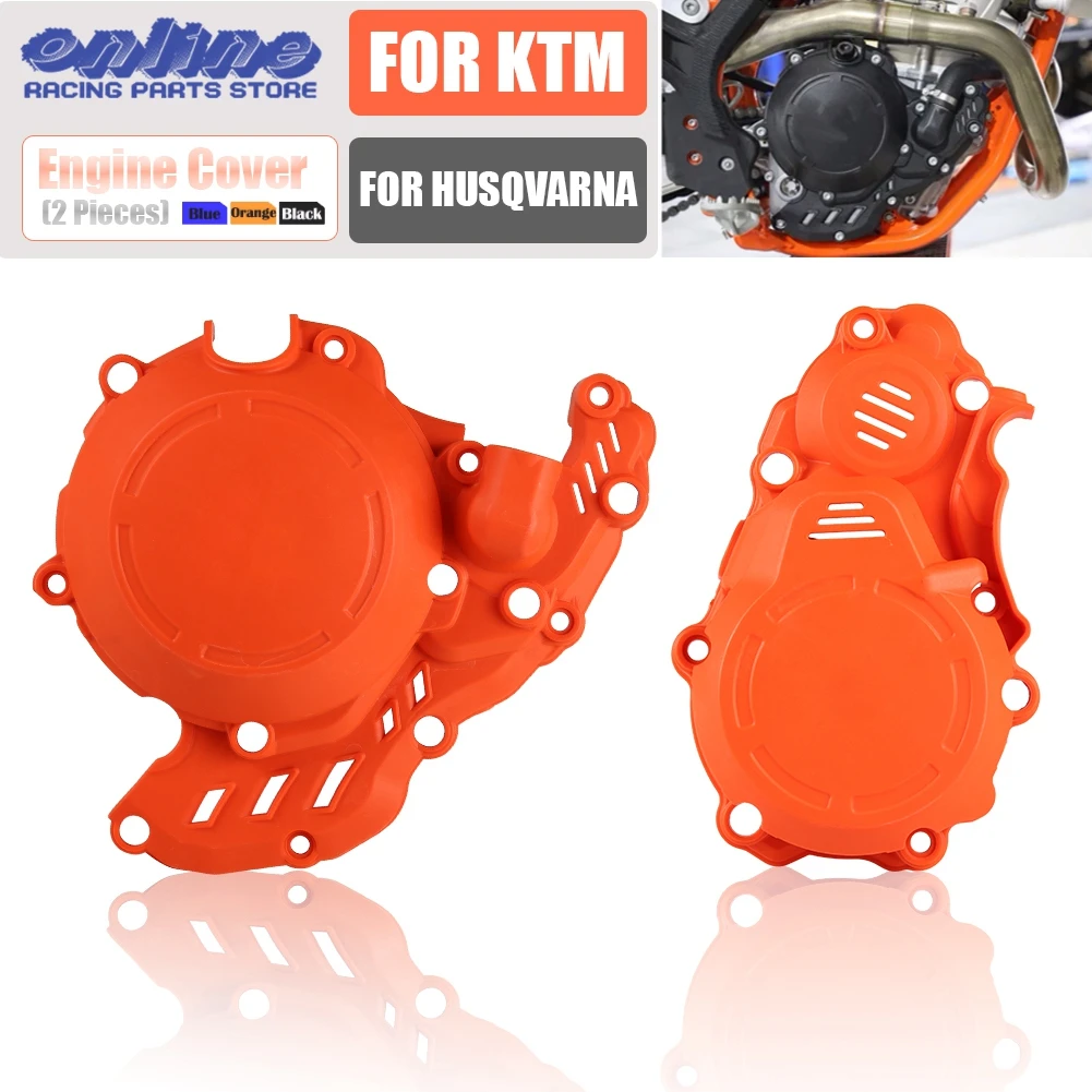 Motorcycle Engine Cover Clutch Magneto Protector For KTM SXF XCF EXC 250 350 2023 For Husqvarna FE FC EC Motocross Accessories