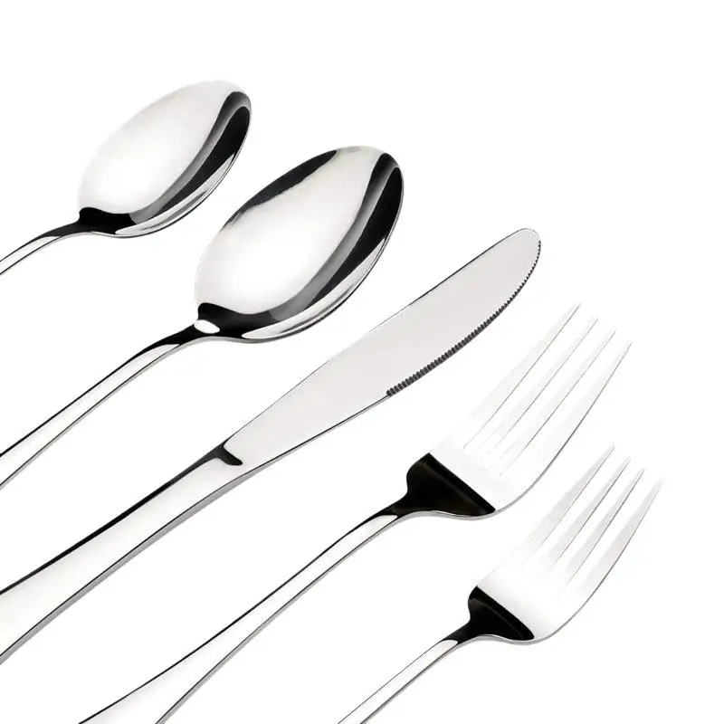 1/3/5 PCS Rust Resistant Stainless Steel Cutlery Flatware Set Mirror Finish for Home Wedding Party Use view 6