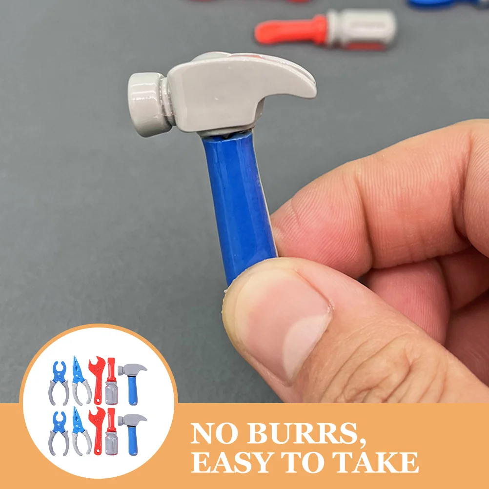 10 stuks miniatuur gereedschap set voor kinderen fantasiespel poppenhuis accessoires ornamenten kleine gereedschapskist miniaturen sets educatief cadeau