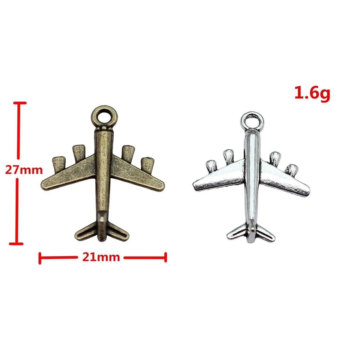 Aircraft Charm Airplane Pendant Collection For Travel Aviation Theme DIY Bracelet Necklace Jewelry Making Supplies For