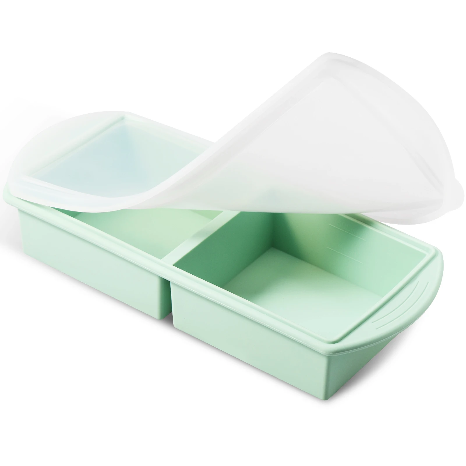 Kitchen Giant Storage For Food Meal Sauce With Lid Silicone Freezer Trays Extra Large Soup Ice 4 Cubes Tray Food Freezing Molds
