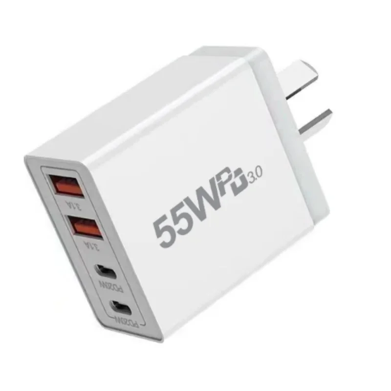 

65W AU Plug USB Charger Quick Charge 3.0 For Phone Adapter For iPhone 13 Pro Max Portable Wall Charger Fast Charger type c