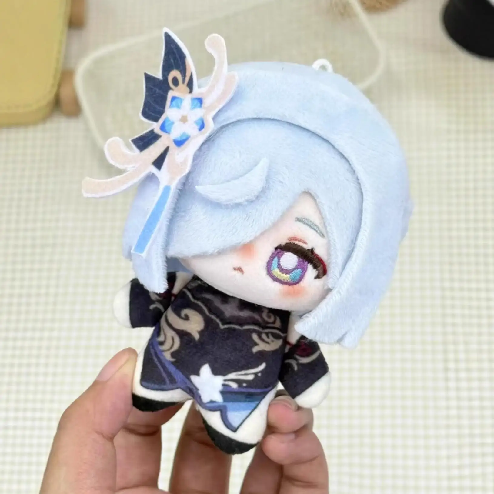 

10cm Anime Genshin Impact Shenhe Sigewinne Noelle Plushie Cosplay Stuffed Plush Doll Toys Pendants Keychain Xmas Gifts
