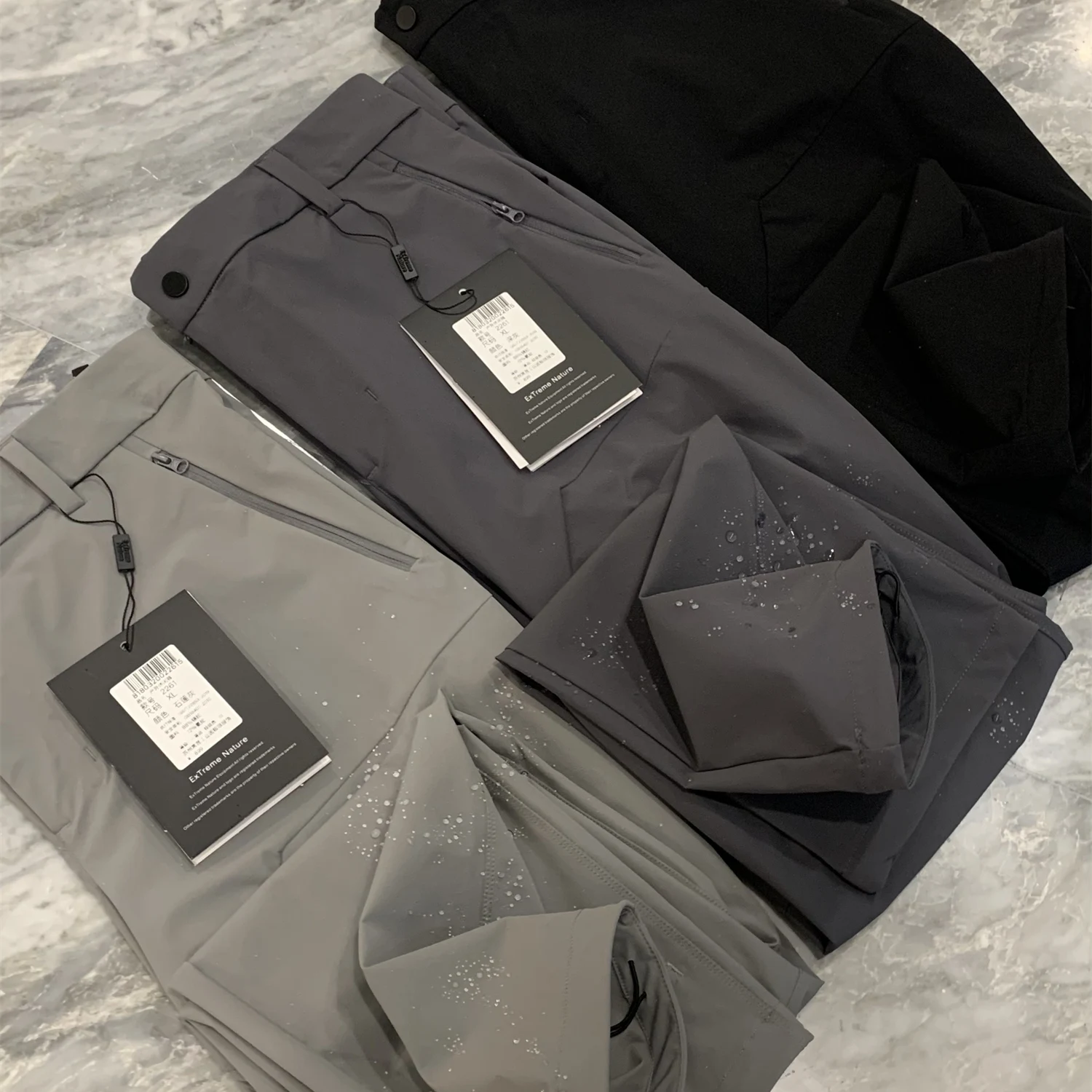 

Tangjixie Outdoor Function Lightweight Windproof Qui-drng Multi-ket Casual Long Pants 3D Tailoring Breathable Comfortable