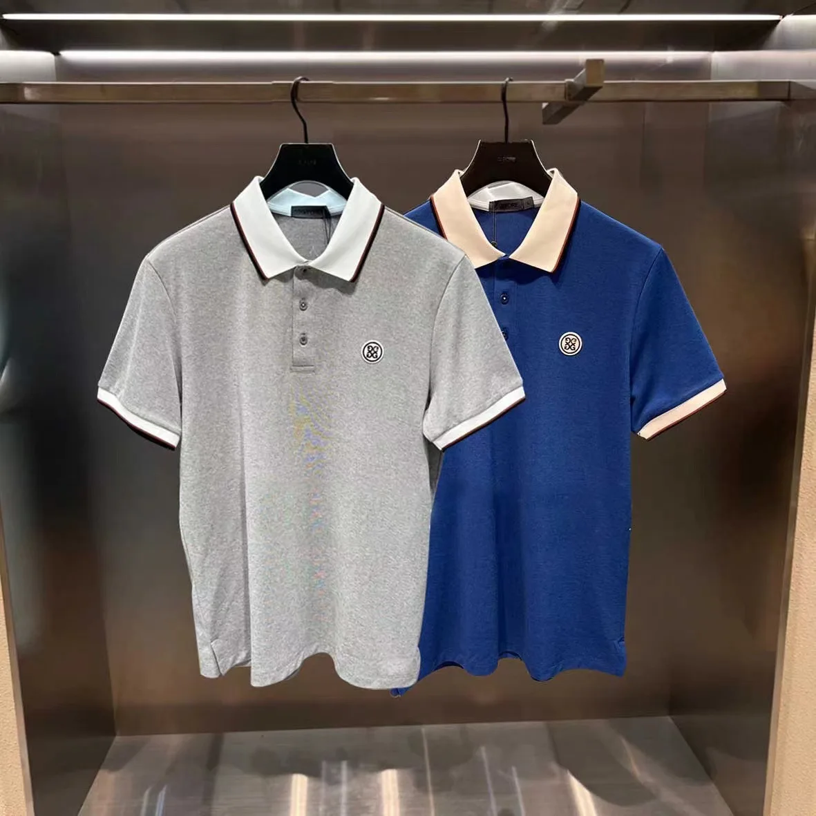 

Men's Early Autumn Golf Apparel GF Collared Short-Sleeve T-Shirt Casual Sports Top