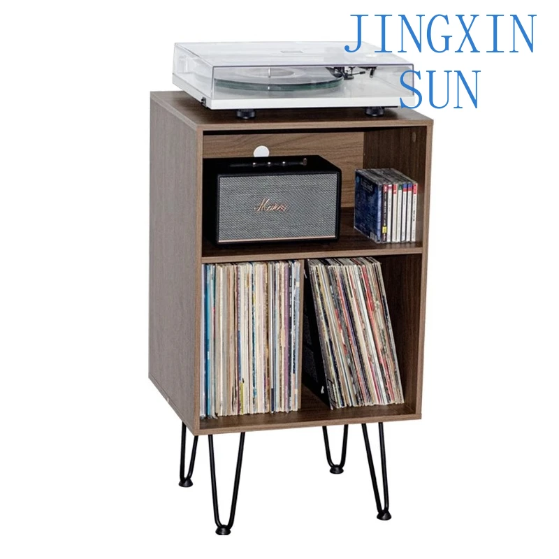 Vinyl Record Cabinet, Vinyl Record Double Storage Cabinet, Record Player Rack