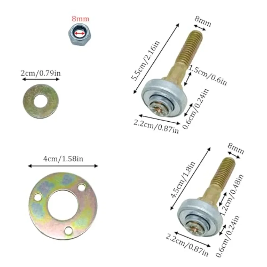 4 قطعة كرسي متأرجح الأثاث تحمل ربط قطعة كرسي متأرجح تحمل مسامير البراغي أطقم الأثاث ربط الملحقات #4