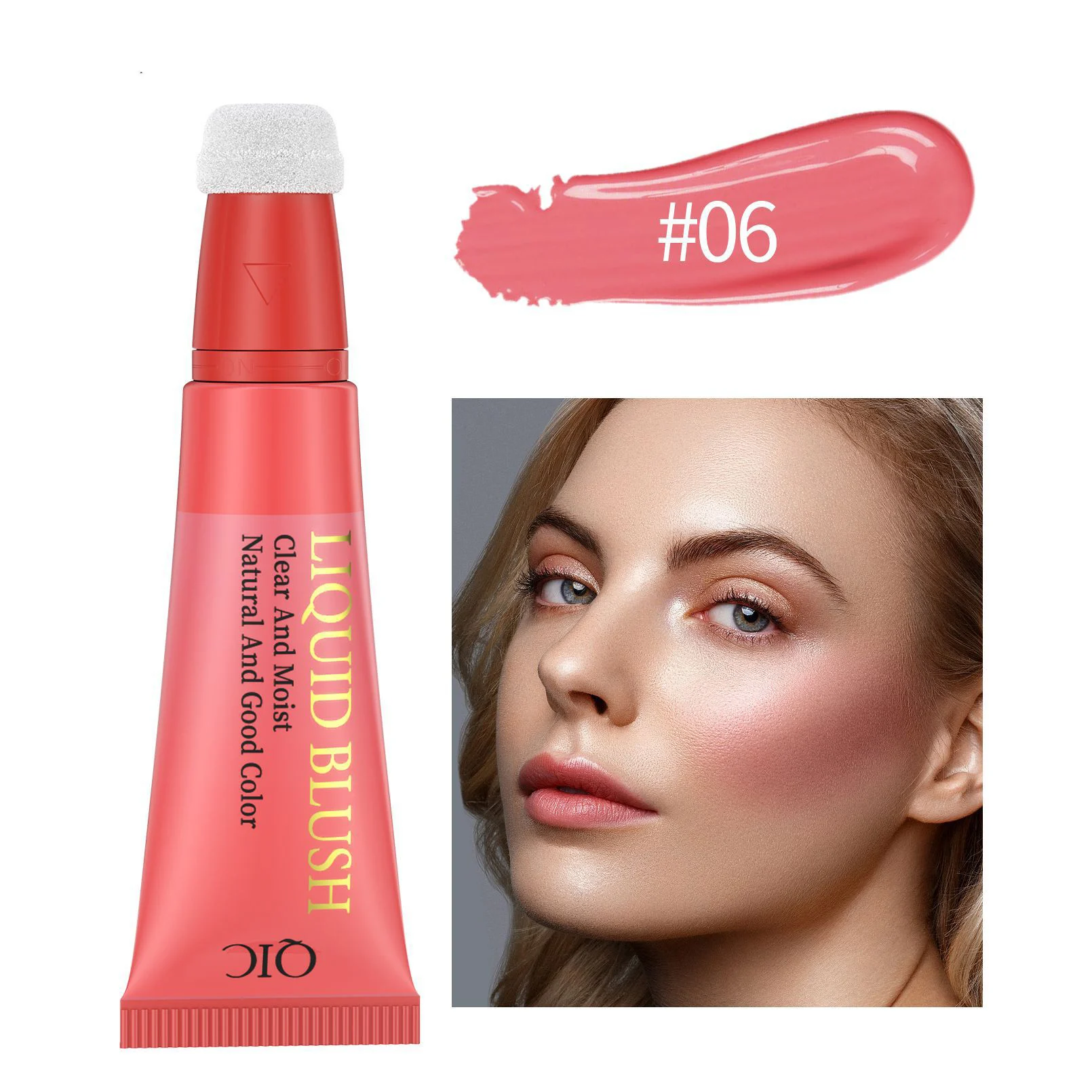 10ml Canmake Clear Moist 3 Colors Liquid Blush Easy Push Away Waterproof Long Lasting For Women