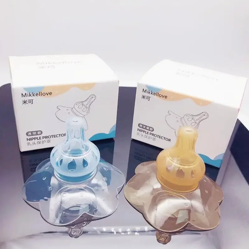 Nano-silver Anti-bite Nipple Protective Cover Paste Feeding Breastfeeding Device Shield Ultra-thin Sleeve