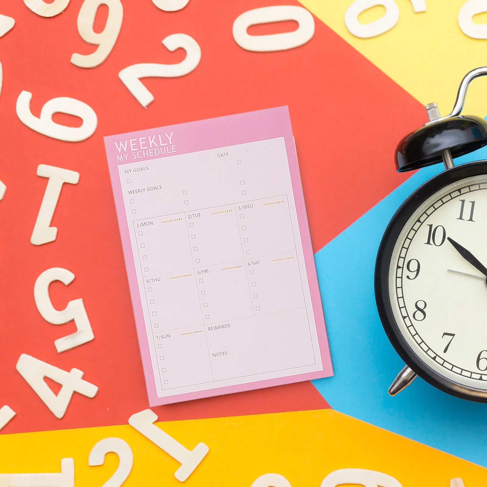 2 Pcs Hourly Schedule Planner Planning Book Desktop Calendar Weekly Advent Calendars