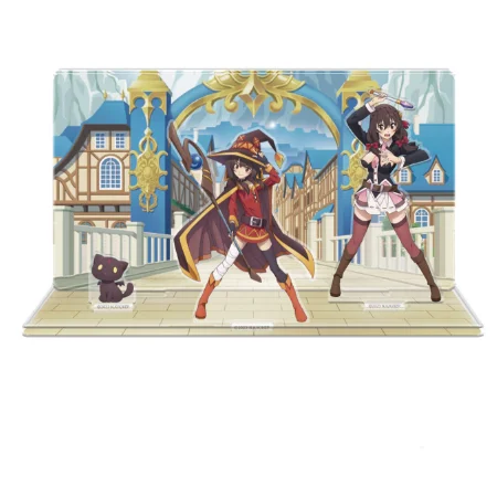 Anime Satou Kazuma Aqua Megumin Darkness Yunyun Dukunesu Acrylic Stand Doll Game Figure Model Plate Cosplay Toy Gift