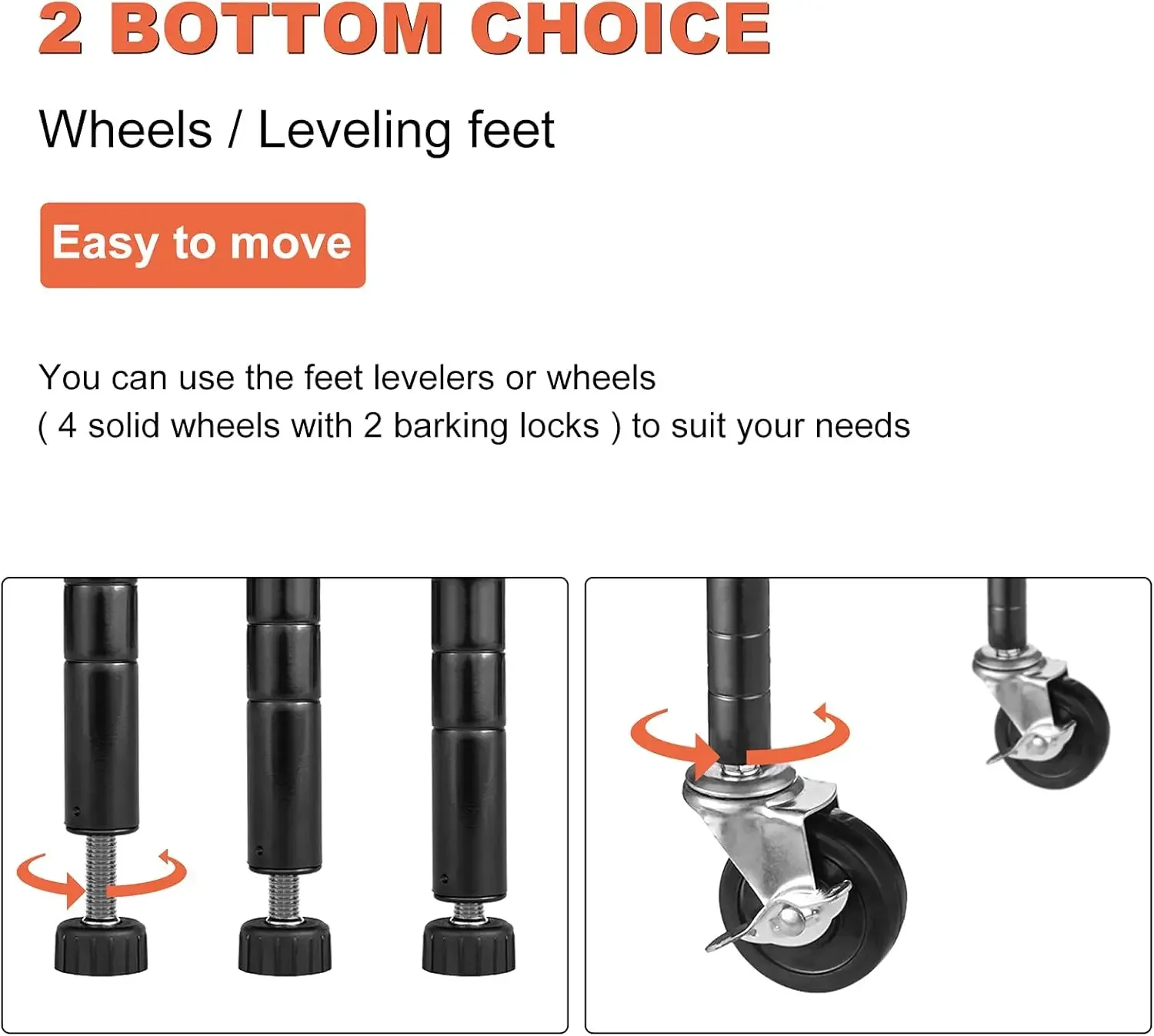 6000Lbs Capacity Heavy Duty Storage Shelves Commercial Wire Shelving Unit and Storage Adjustable NSF 6 Tier Metal Rack Shelf