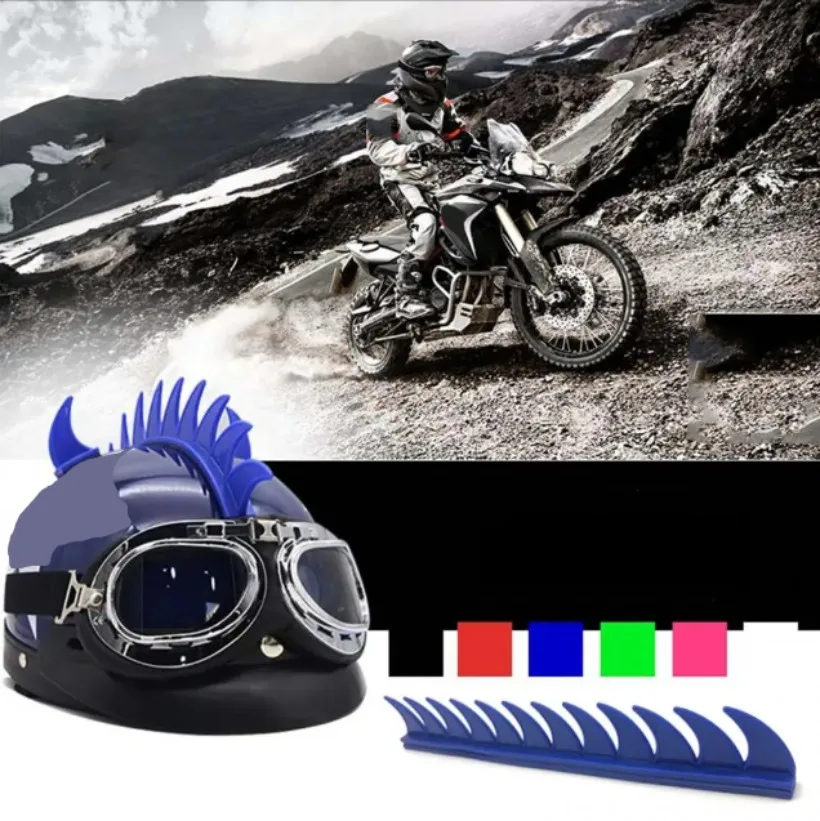 Motorcycle Modified Helmet Sticker Universal Personalized Cockscomb Horns Decal helmet accessories motorcycle accessories