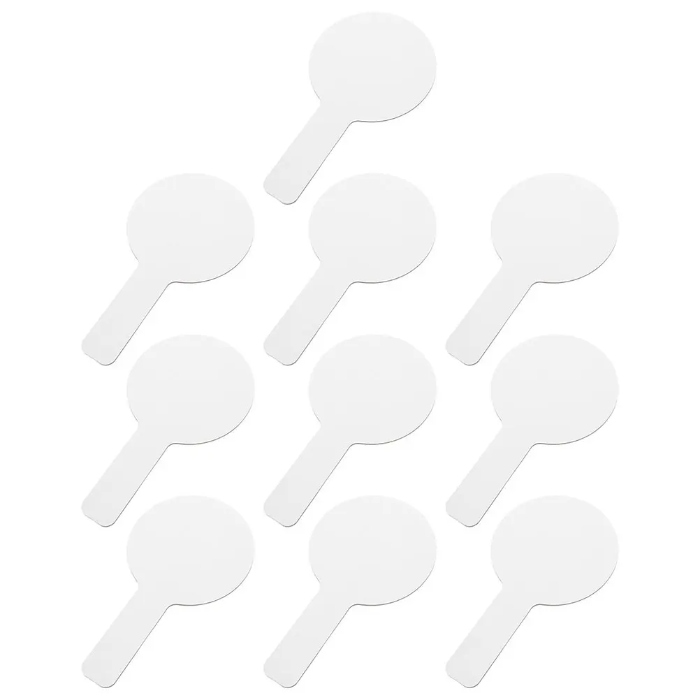 

20Pcs Handheld Double Sided Dry Erase Whiteboards Portable Small Paddles for Classroom Students Voting Games Auction Bidding
