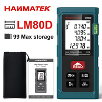 HANMATEK Digital Laser Meter Measure Volume/Area/Angle/Pythagorean Theorem Range Finder Laser Distance Meter Self Calibration