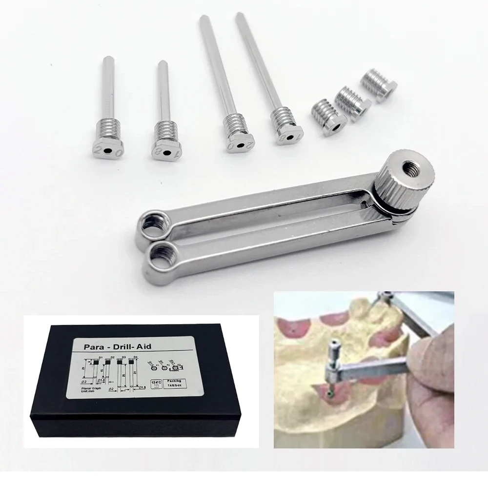 Dental Implant Drill Guide Set for Oral Surgery, Parallel Position Locator Implant Surgical Aids Tool Kit Dentist