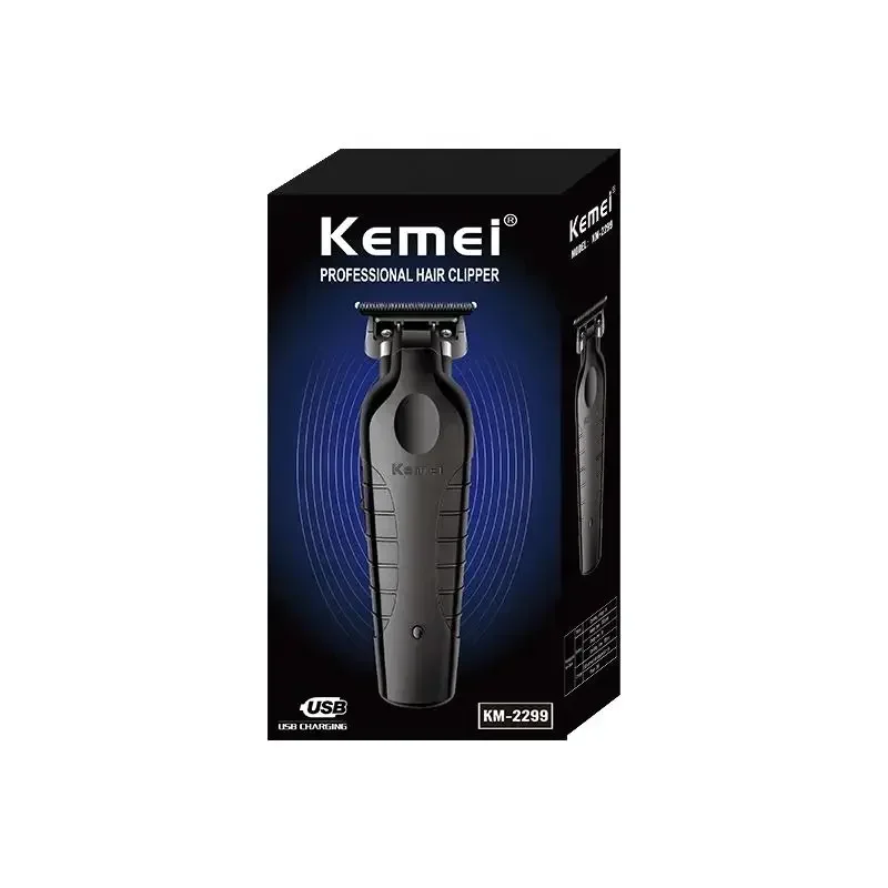 Kemei Hair Clipper Professional Hair Trimmer Electric Hair Cutting Machine Rechargeable 0mm Barber Clipper for Men KM-2299